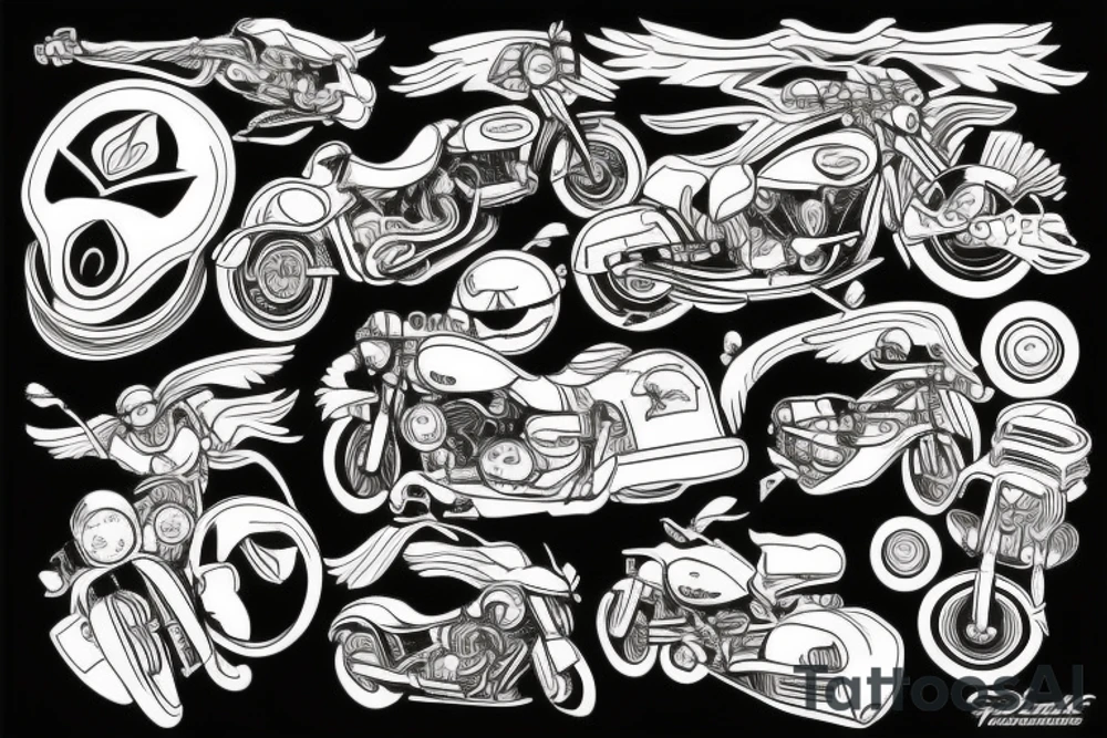 motorcycle tattoo idea