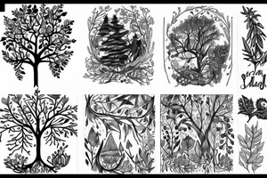 forest tattoo idea
