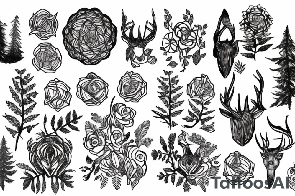 forest tattoo idea