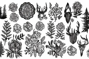 forest tattoo idea