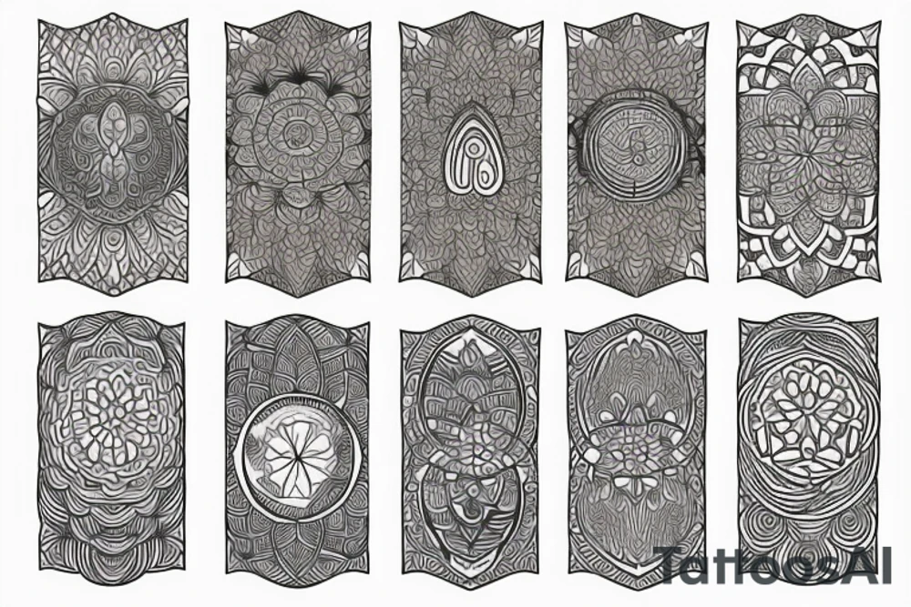 forest, mandala tattoo idea