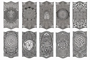 forest, mandala tattoo idea