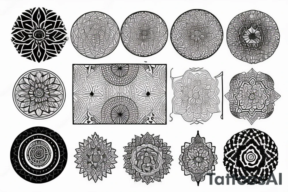 forest, mandala tattoo idea