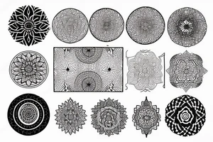 forest, mandala tattoo idea