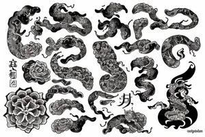 takuza oriental japanese tattoo idea