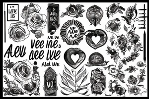 All we need is love tattoo idea