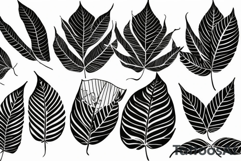 Kratom leaf tattoo idea