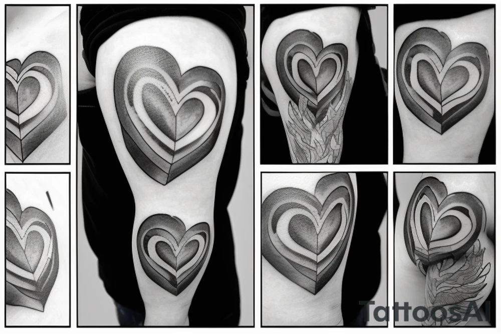 broken heart tattoo idea