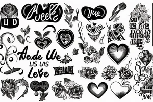 All we need is love tattoo idea