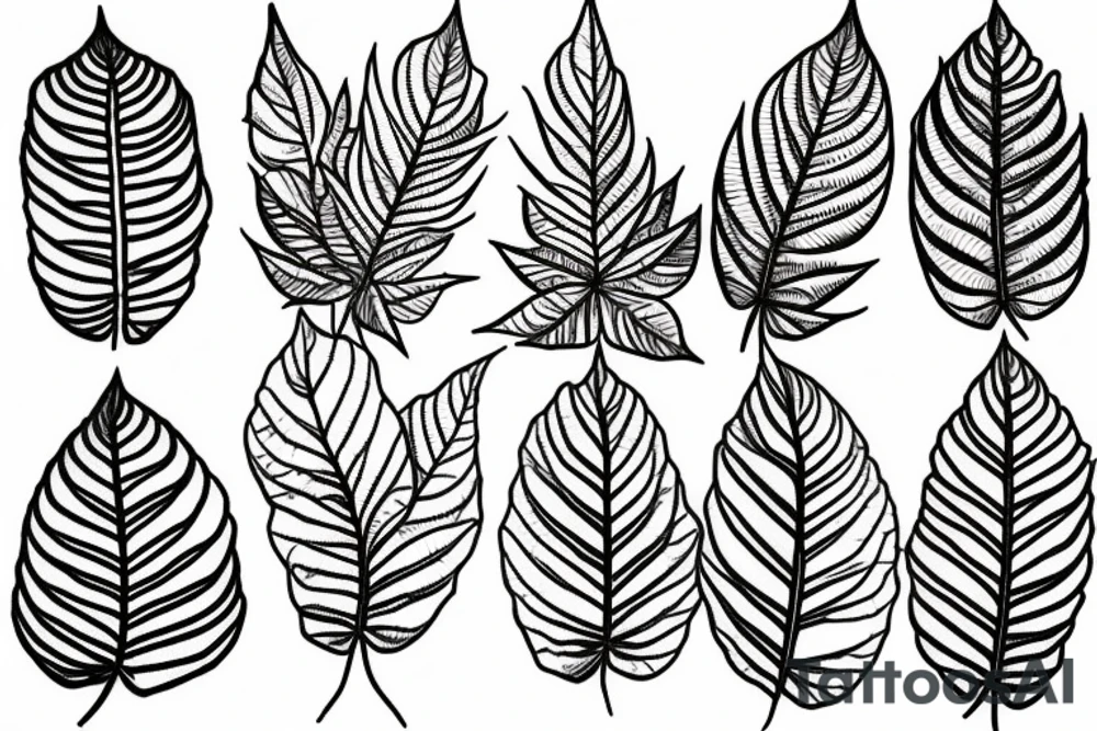 Kratom leaf tattoo idea