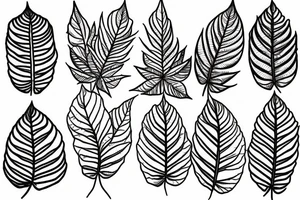 Kratom leaf tattoo idea