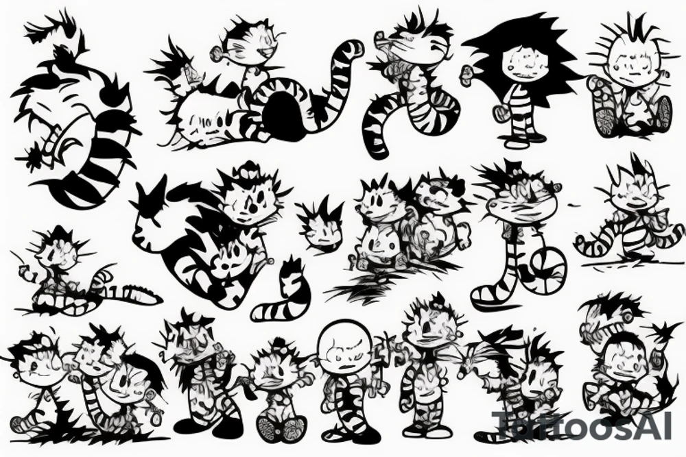 Calvin and Hobbes tattoo idea