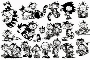 Calvin and Hobbes tattoo idea