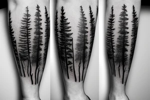 Empty forest tattoo idea