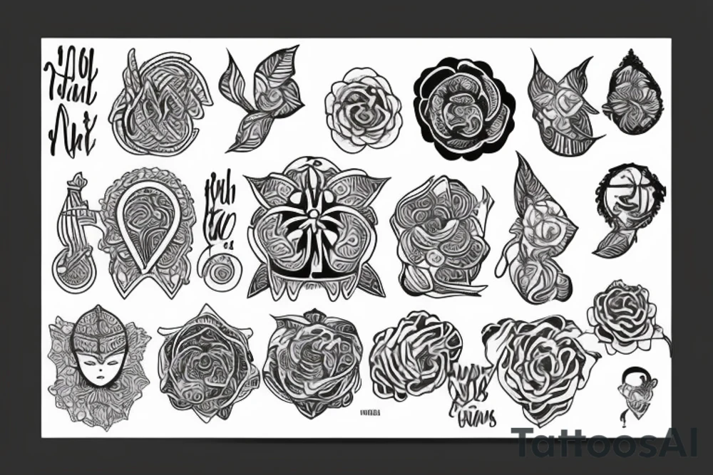 Tanay tanvi tanos tattoo idea