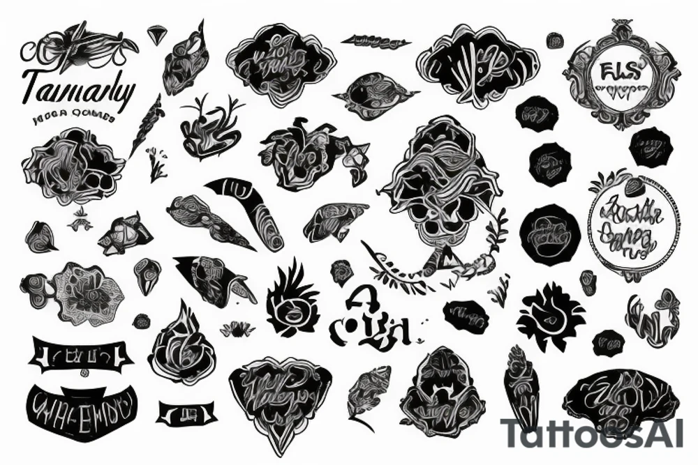 Words containing tanay tattoo idea