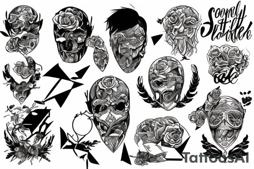 Someone in a constant battle with themselves tattoo idea