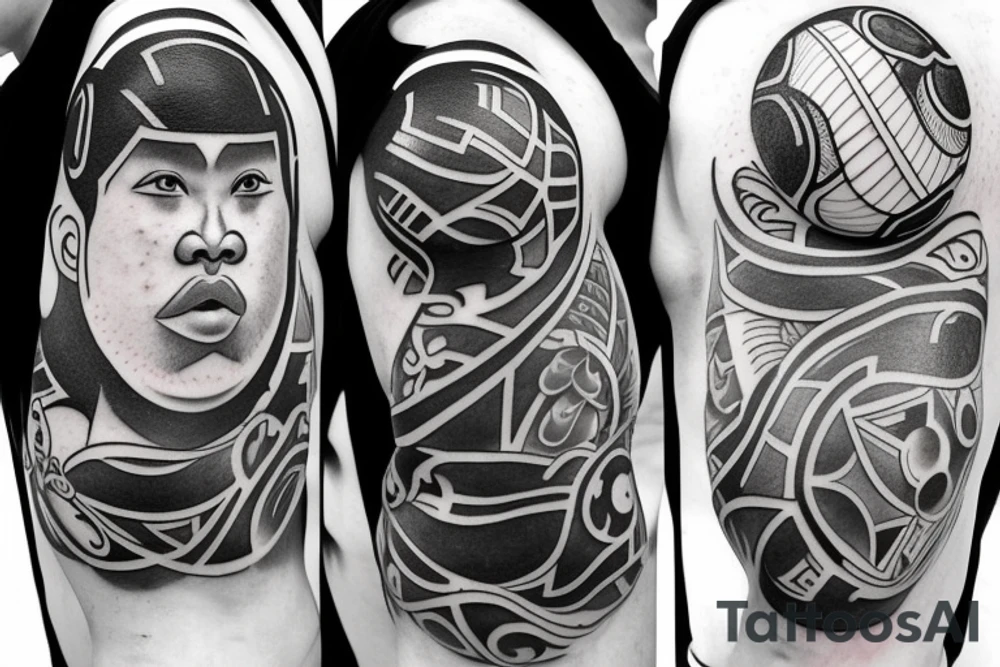 Filipino,basketball,guy shooting ball,simplistic tattoo idea