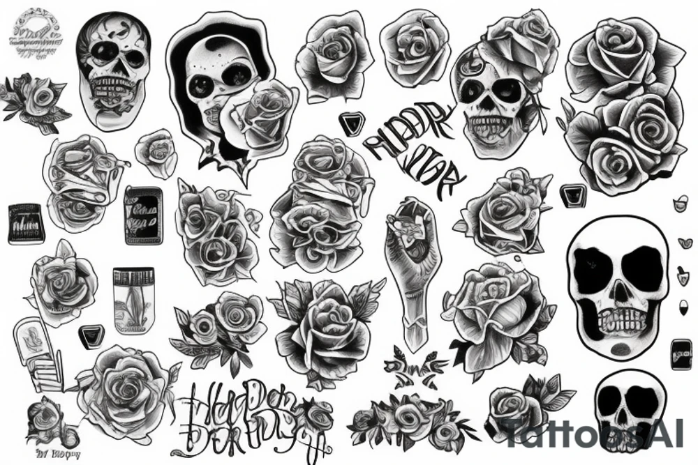 I'd rather be sad then happy on demand tattoo idea