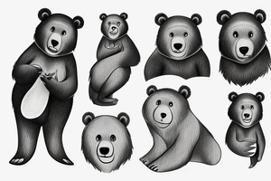 Baloo the bear walking tattoo idea