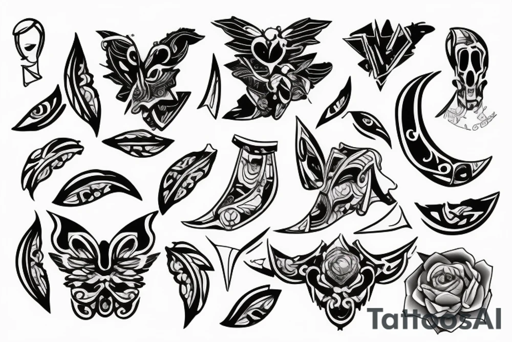 An AI generated tattoo tattoo idea