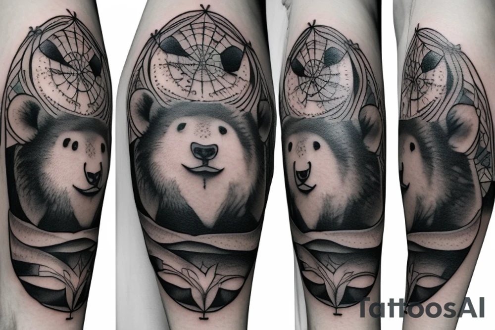 Baloo the bear walking tattoo idea