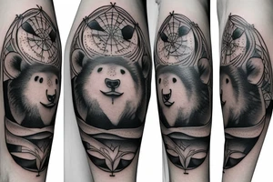 Baloo the bear walking tattoo idea