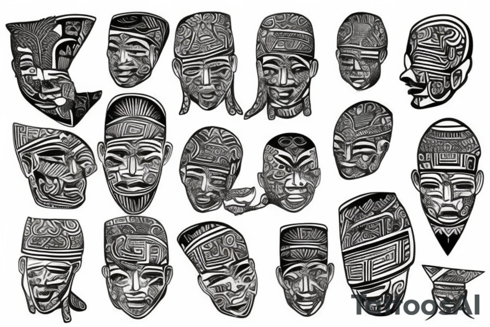 Filipino Datu with tribal tattoo idea
