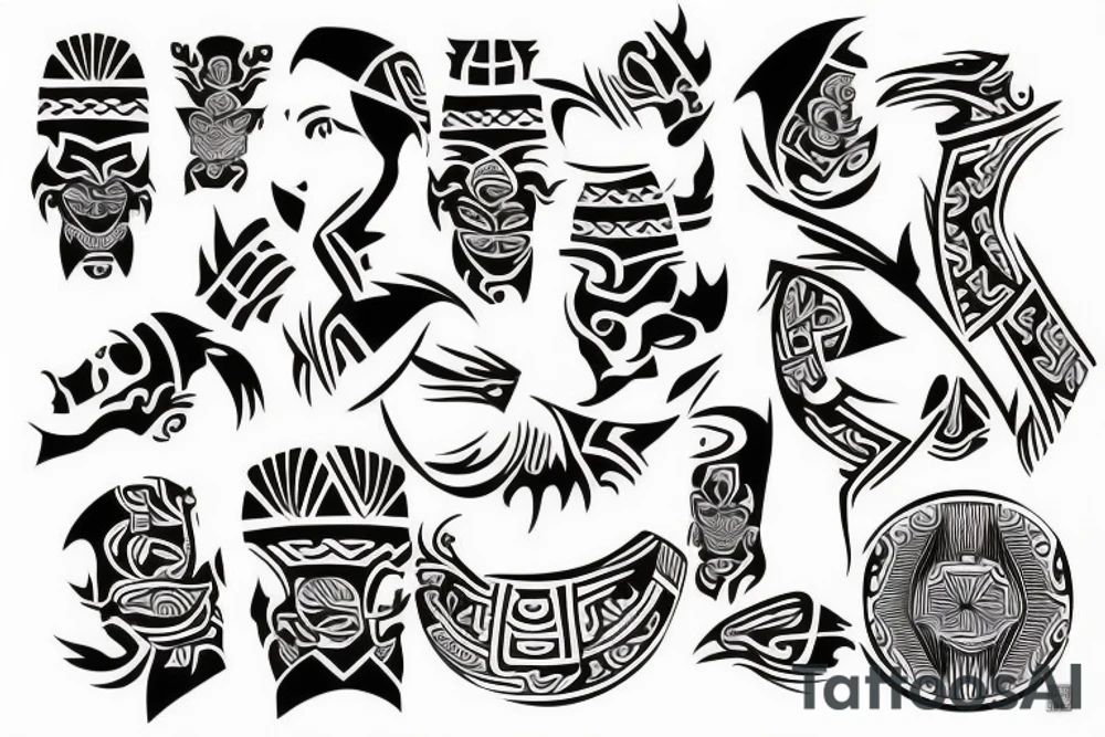 Filipino Datu with tribal tattoo idea