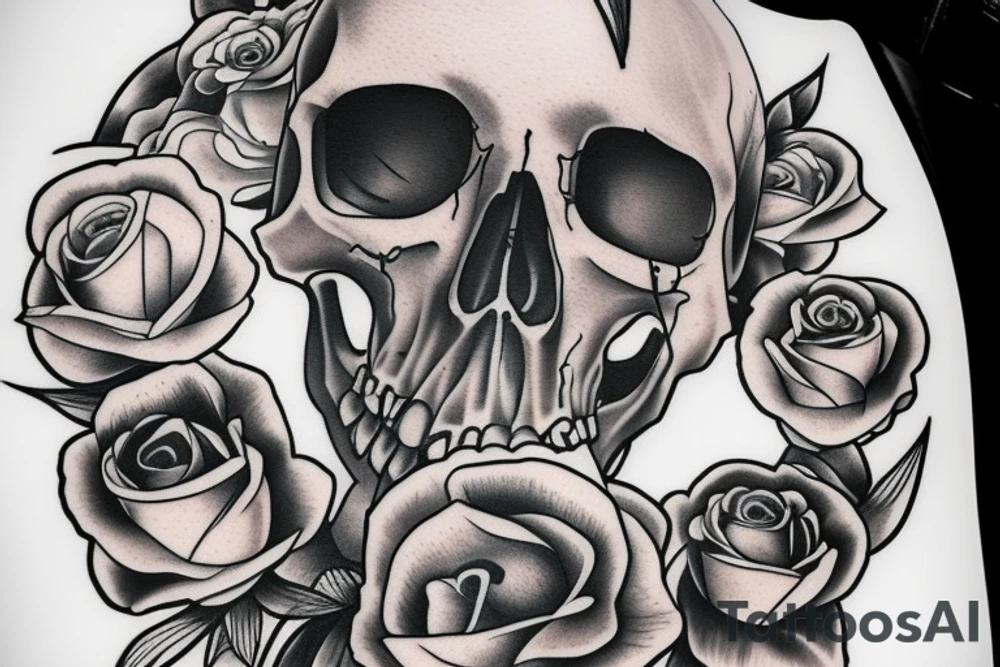 Hourglass with reaper skull tattoo idea