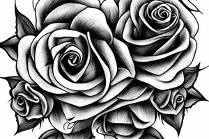 Withered rose with eyes in the middle tattoo idea