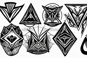 Gothic tattoo or illuminati designs tattoo idea