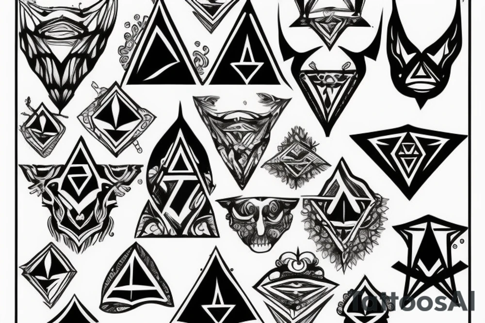 Gothic tattoo or illuminati designs tattoo idea