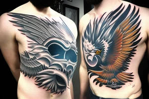 Interstellar movie combined with Philadelphia eagles tattoo idea