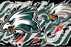 the Philadelphia eagles logo in space tattoo idea