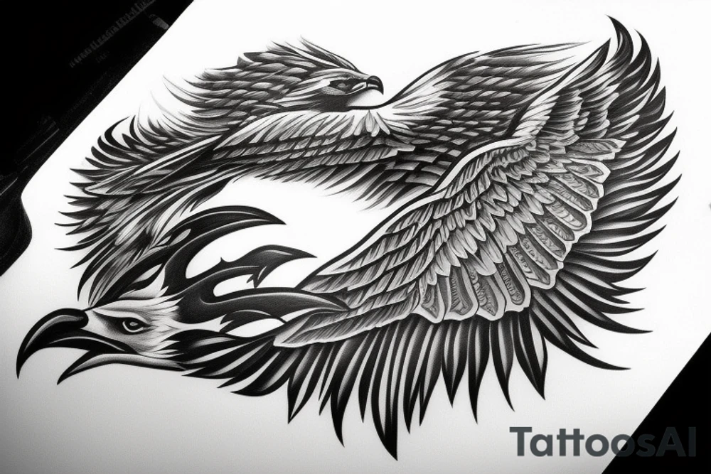 Albanian eagle tattoo idea