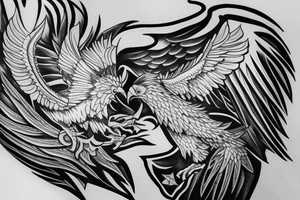 Albanian eagle tattoo idea