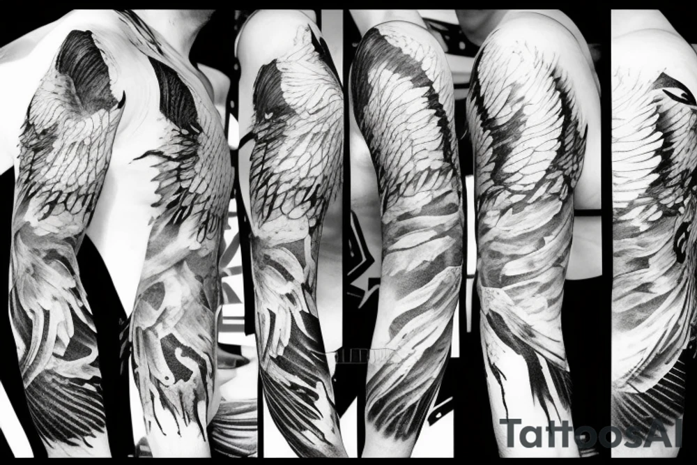 Icarus falling from the sky tattoo idea