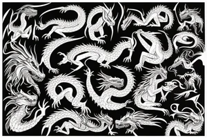 Norse mythology dragon tattoo idea