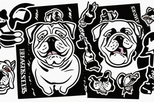 UGA the bulldog holding the national championship trophy tattoo idea