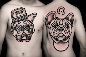 UGA the bulldog holding the national championship trophy tattoo idea