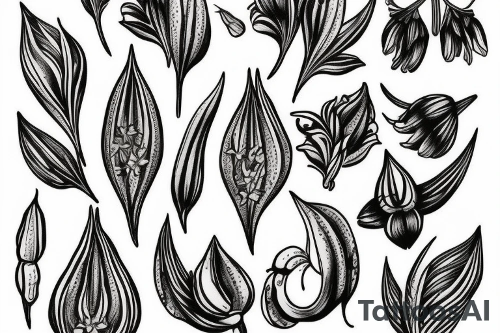 lilium bosniacum tattoo idea