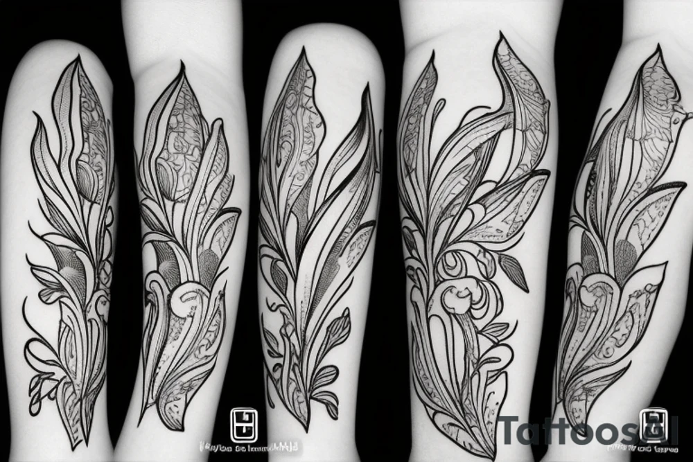 Lilium bosniacum flower tattoo idea