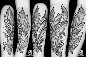 Lilium bosniacum flower tattoo idea