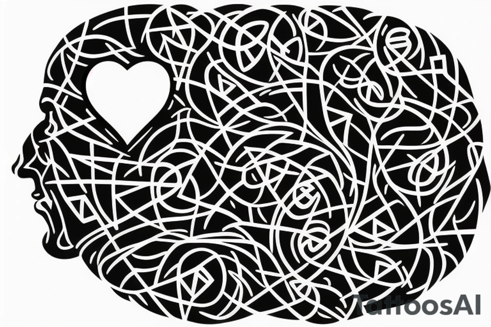 Brain, heart, tree, moth, DNA, cronus, fineline tattoo idea