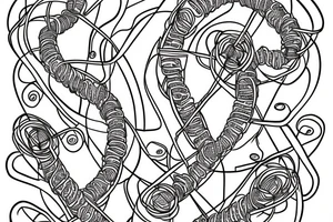 DNA strand with names Oliver and Rowan tattoo idea