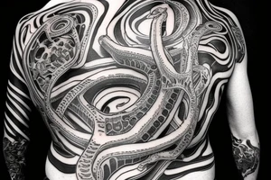 DNA strand with names Oliver and Rowan tattoo idea