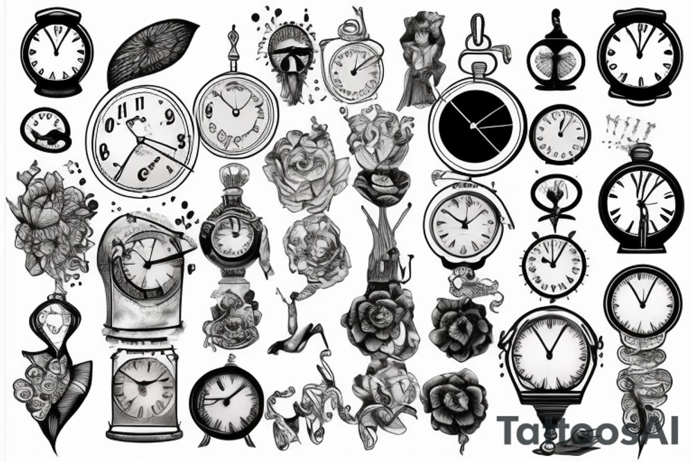 clock tattoo idea