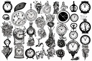 clock tattoo idea