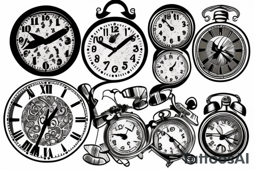 clock tattoo idea